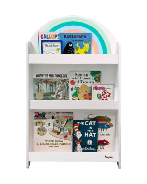 LIBRERIA MONTESSORI FRONTALE RAINBOW